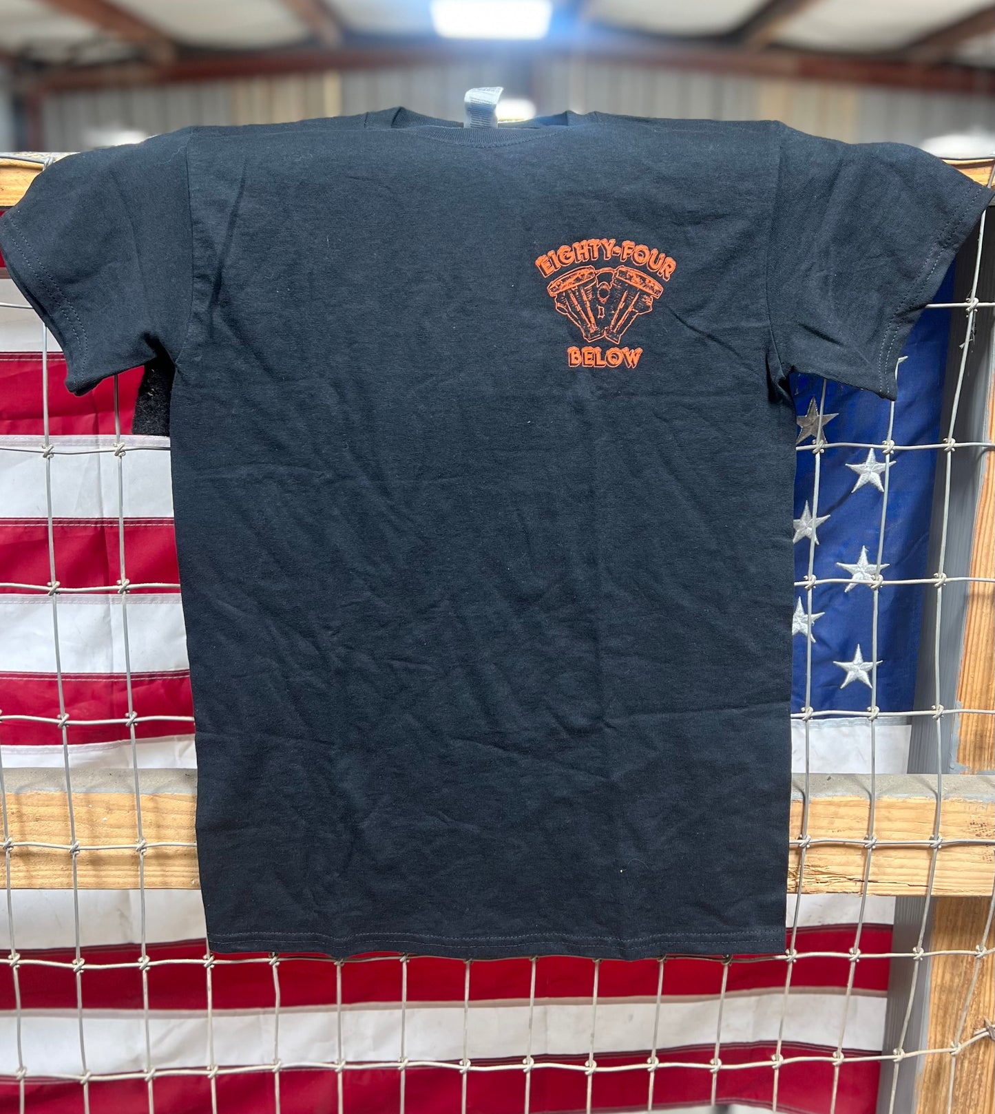 E4B - Circle Logo Black/Orange - T-Shirt